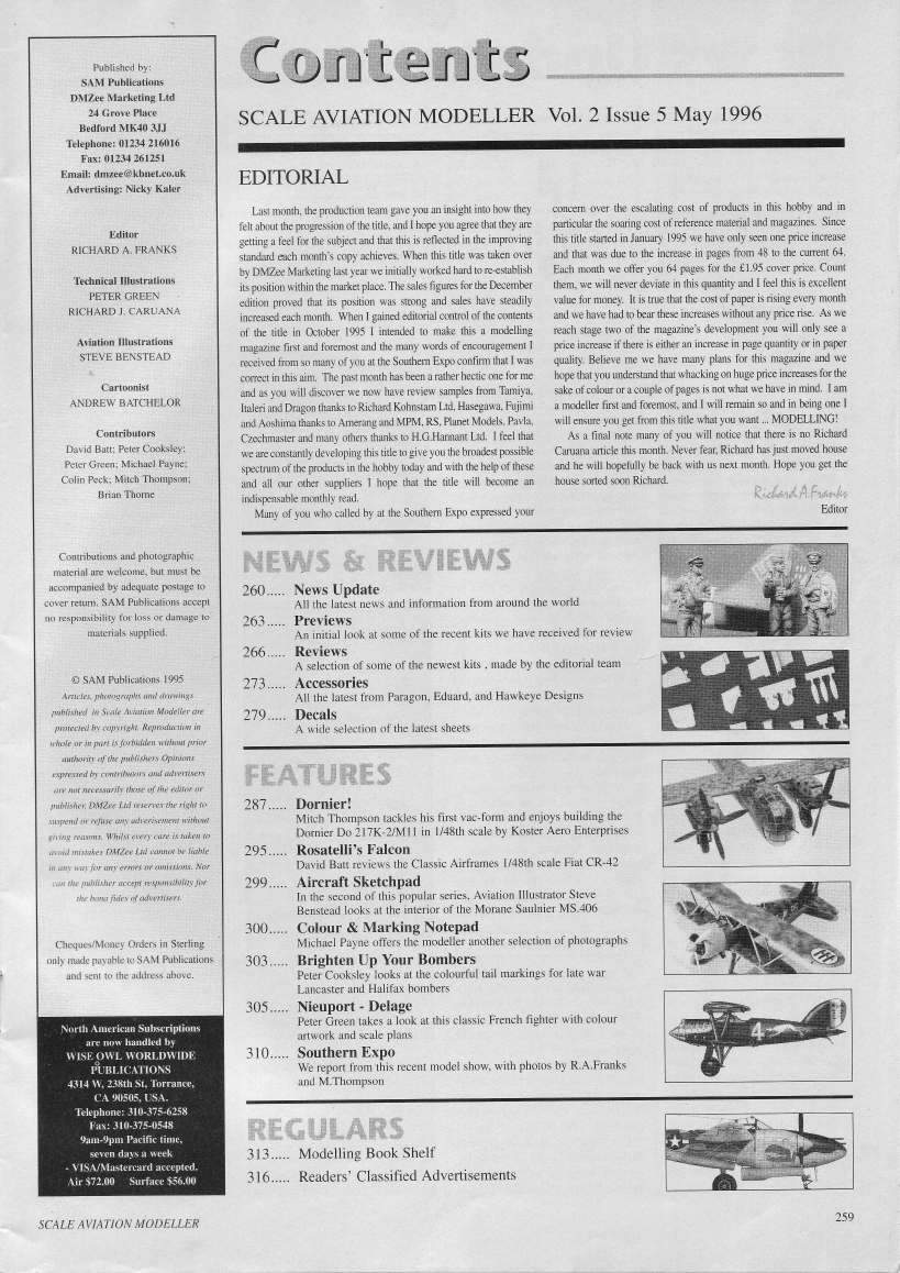 Scale Aviation Modeller International 1996-05